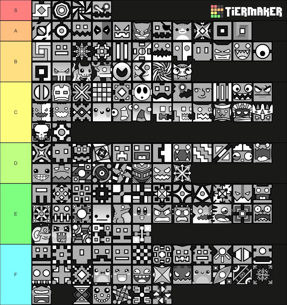 Tier List de mejores a peores cubos | Opiniones? | Geometry Dash ...