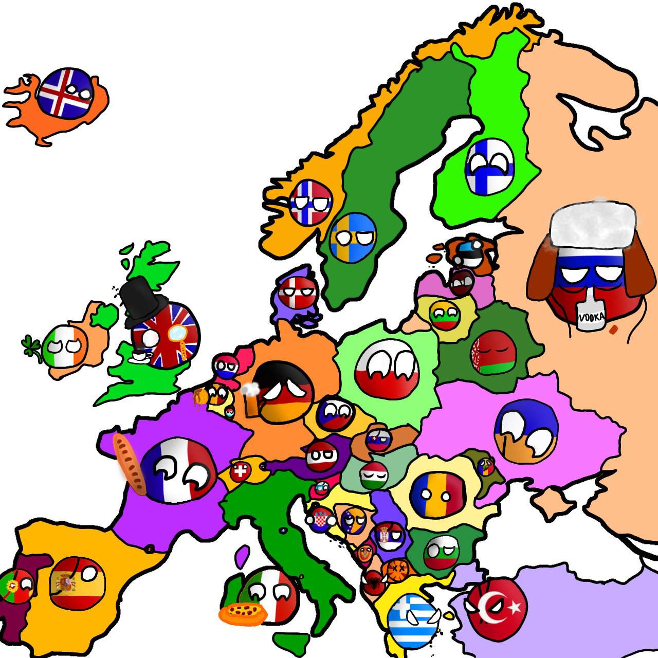 All European countries (National selection winner) | Countryball Amino ...