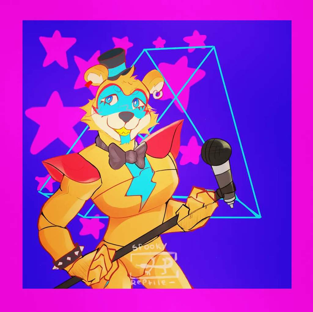 DIBUJO: GLAMROCK FREDDY | FNaF Amino [ Español ] Amino