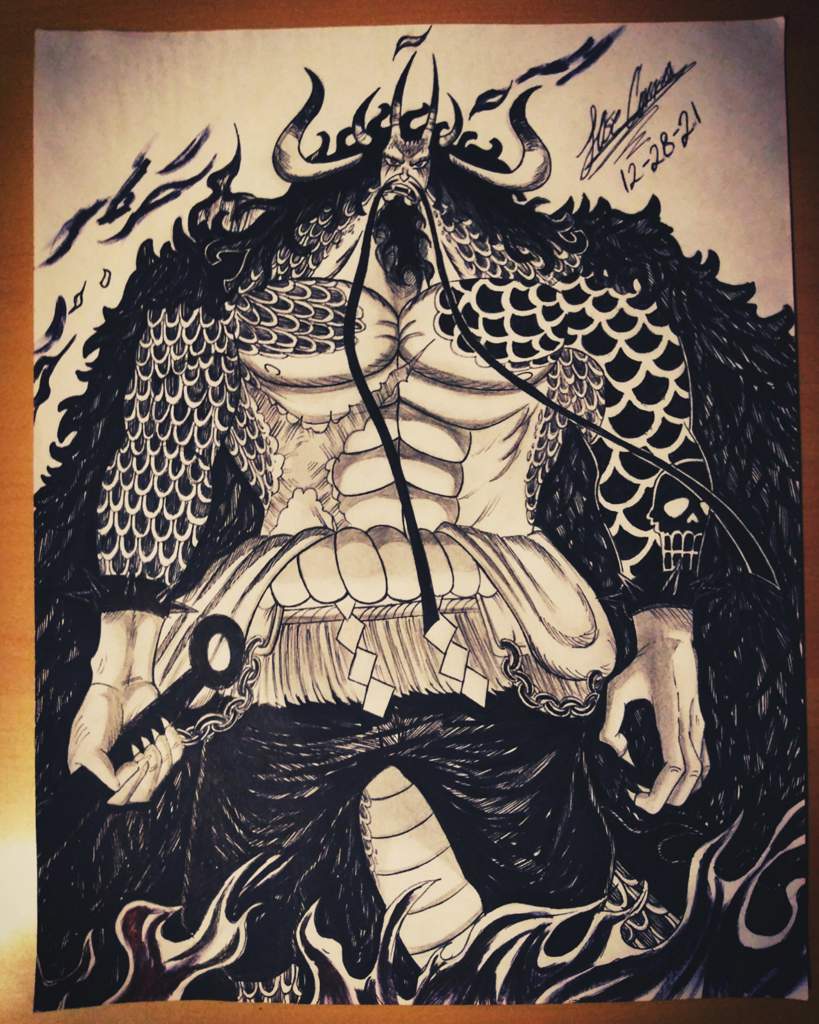 Kaido Hybrid Form drawing | One Piece Amino