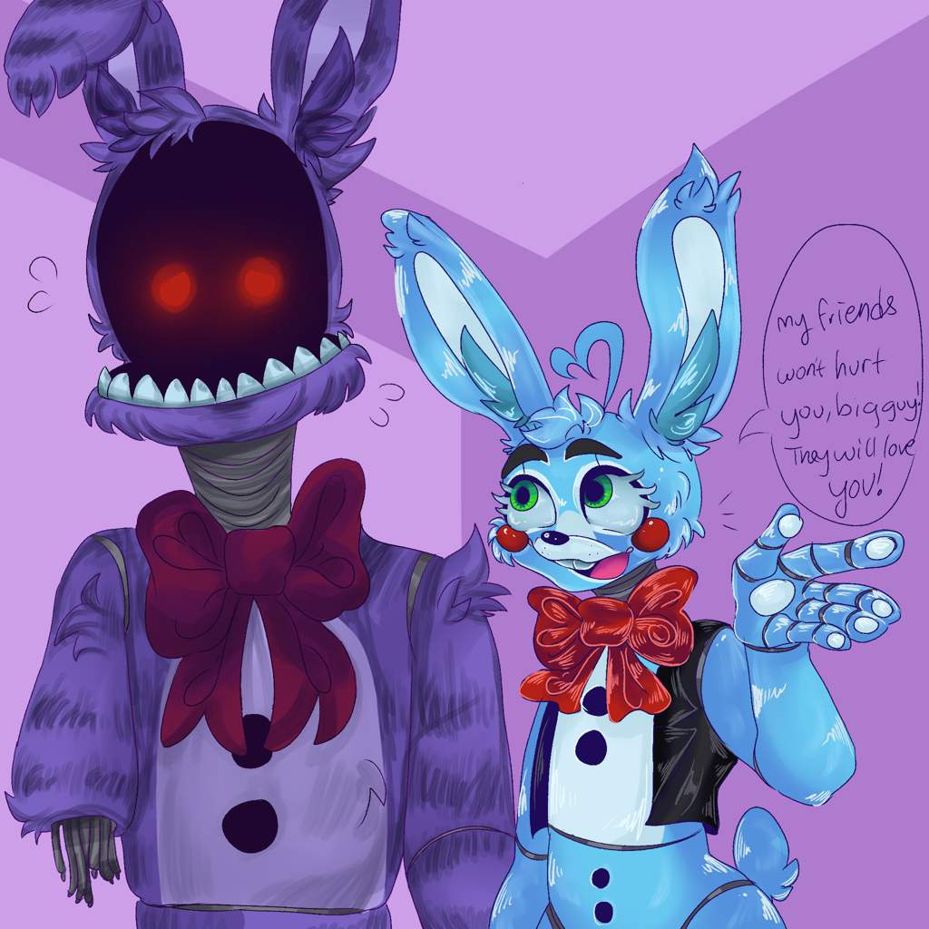 fnaf withered bonnie x toy bonnie