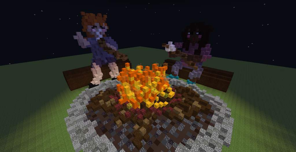 Campfire Build A Year Ago Vs Now Minecraft Amino