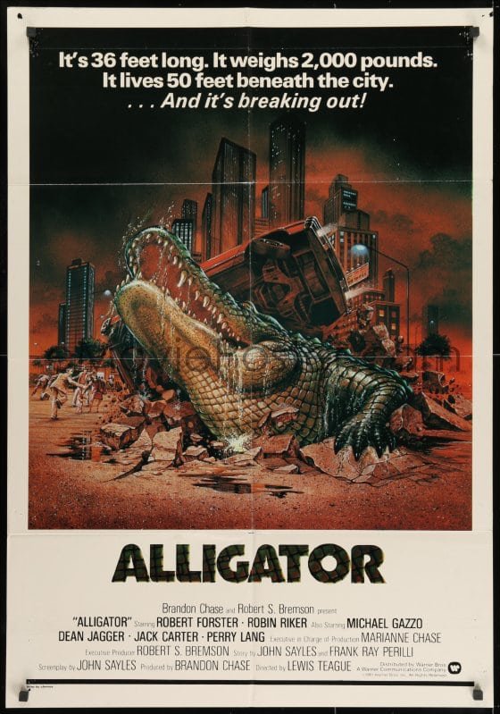 One Alligator Movie Poster Print Sheet Artwork 1980 1 Horror 