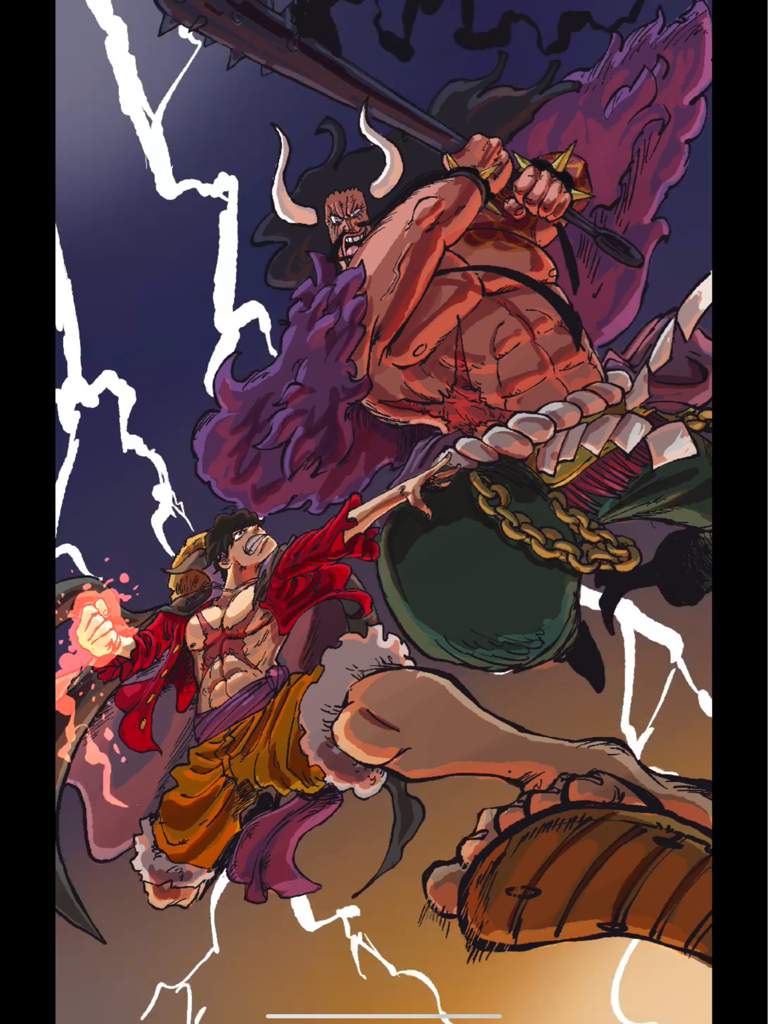 Luffy Vs Kaido (Fanart) | One Piece Amino