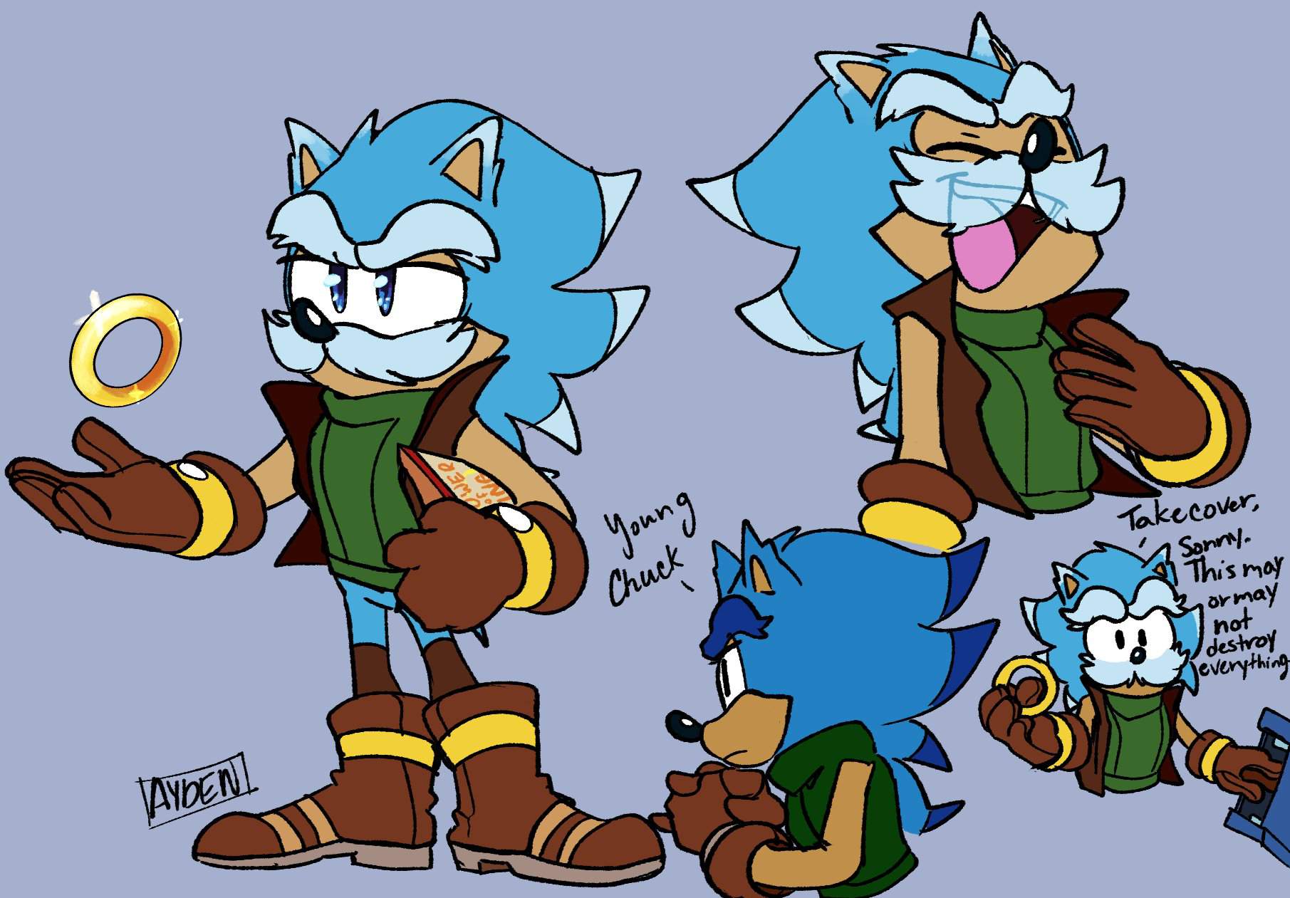 Uncle Chuck Resdesign 2022 | Sonic the Hedgehog! Amino