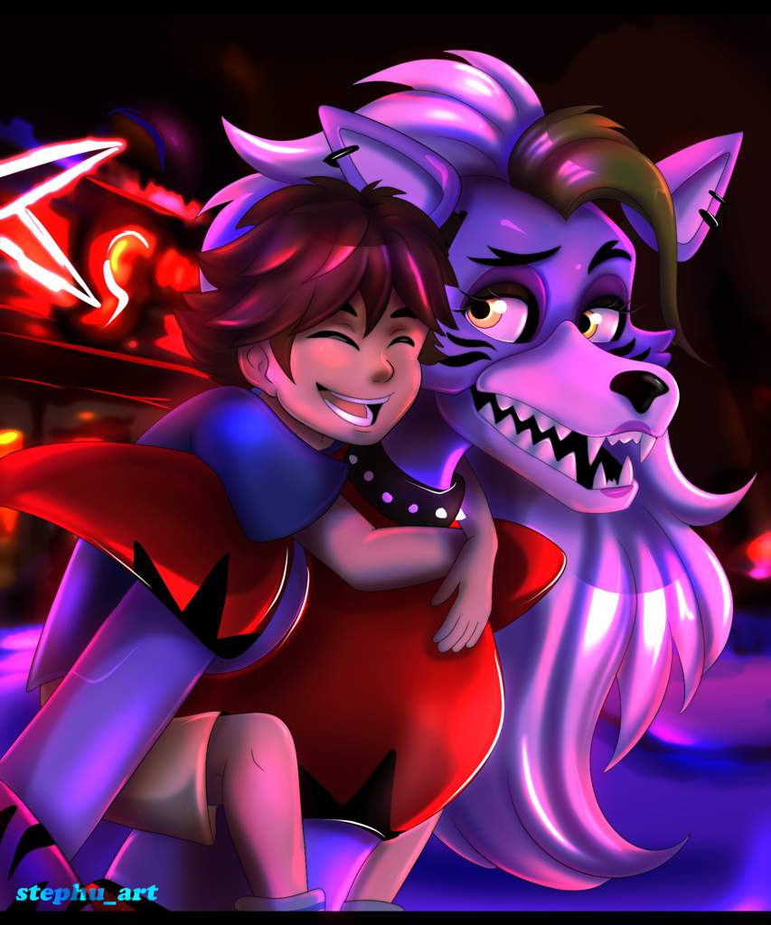 Roxanne Wolf and Gregory (ART POST) | Five Nights At Freddy's Amino