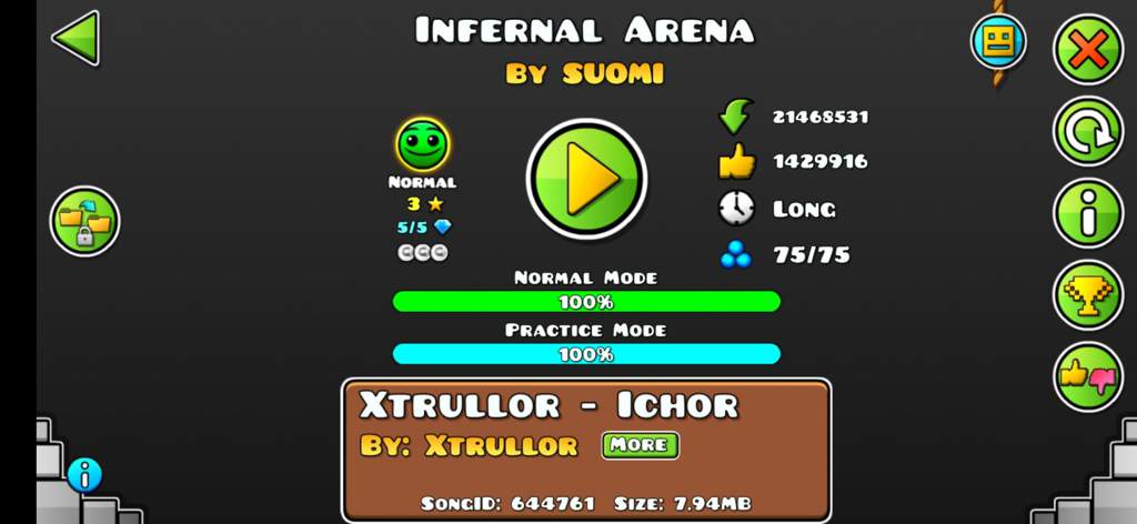 Infernal arena geometry dash прохождение