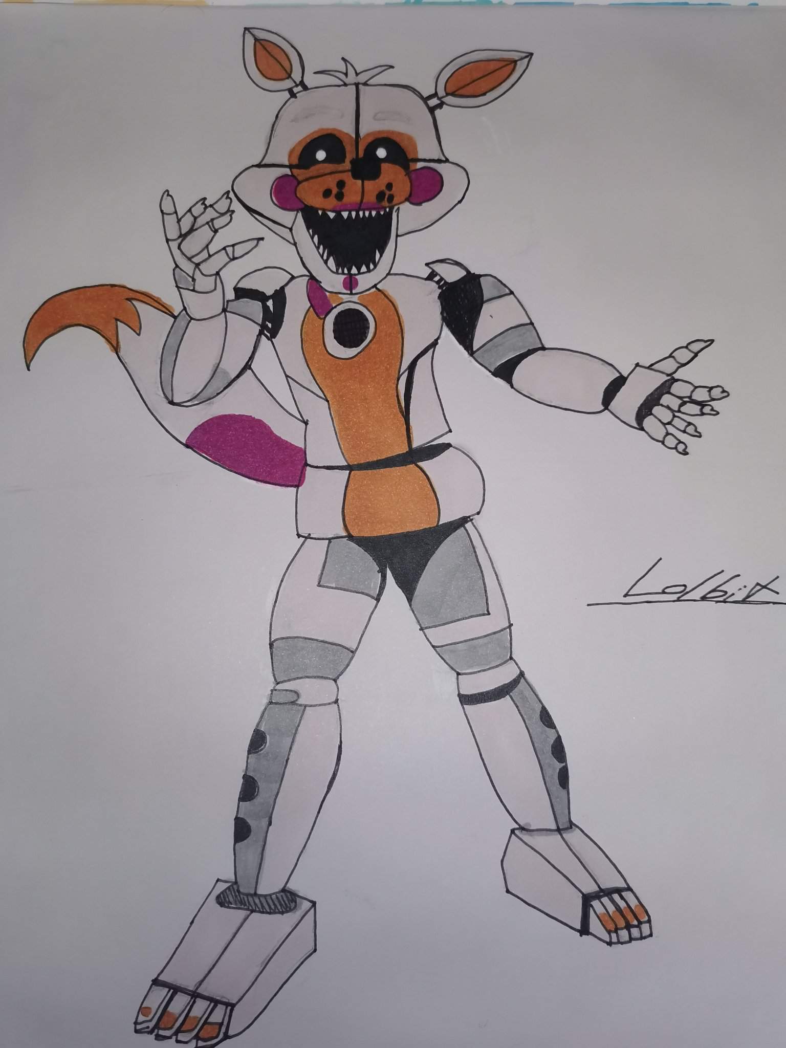 Lolbit drawing :D | Five Nights At Freddy's Amino