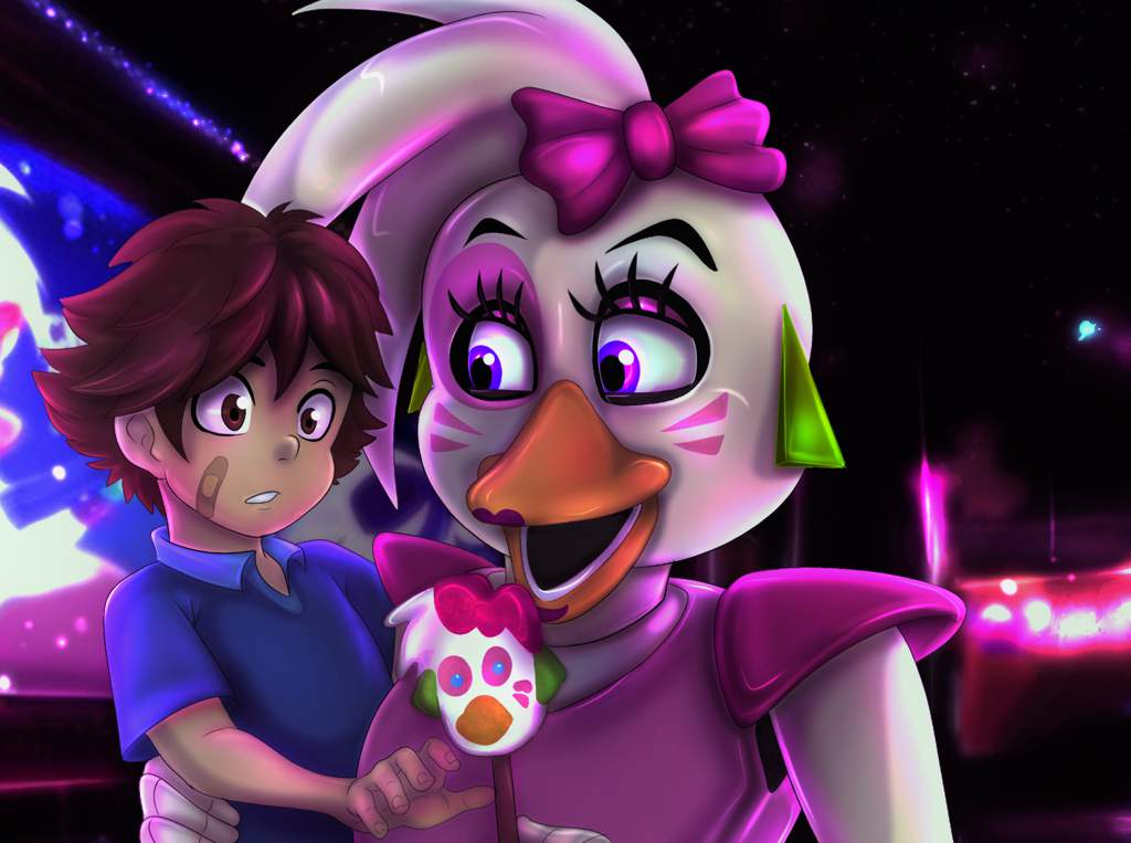 Glamrock Chica and Gregory (ART POST) | Five Nights At Freddy's Amino