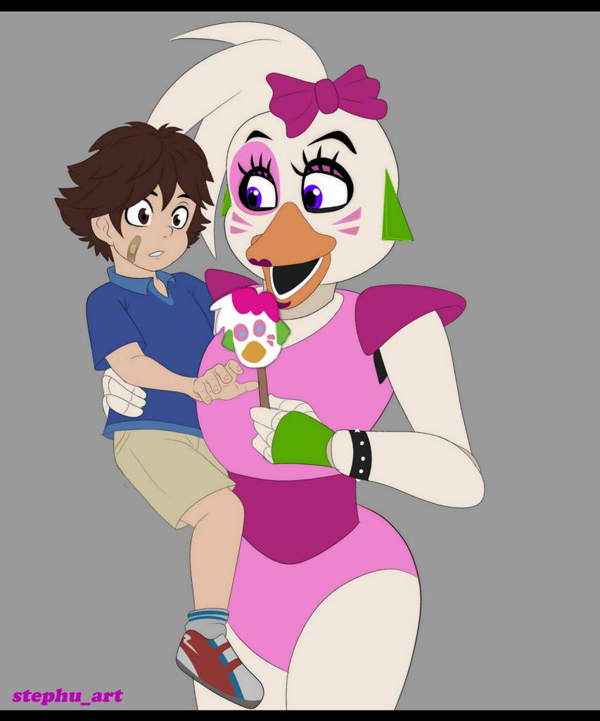 Glamrock Chica and Gregory (ART POST) | Five Nights At Freddy's Amino