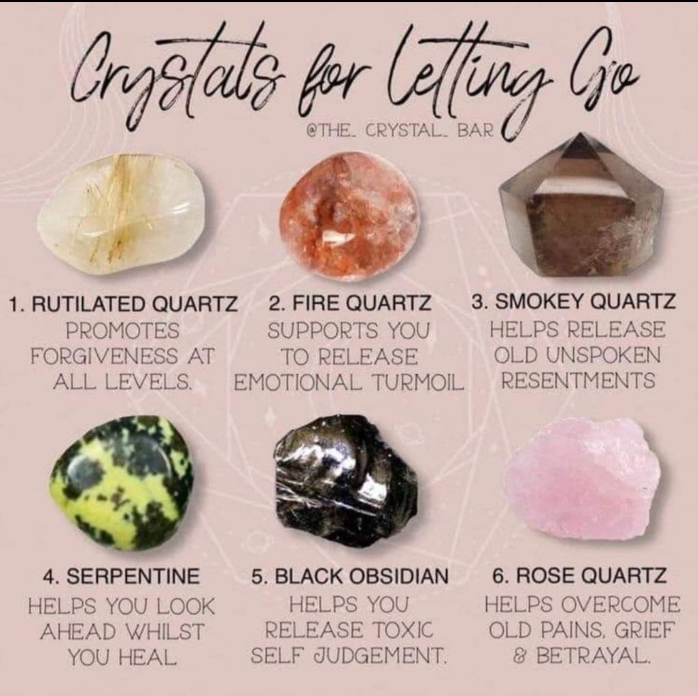 Crystals for Letting Go | Metaphysical Journey Amino