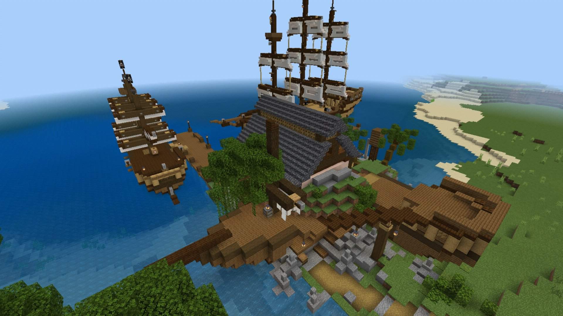 A Pirate hideout🏝 | Minecraft Amino