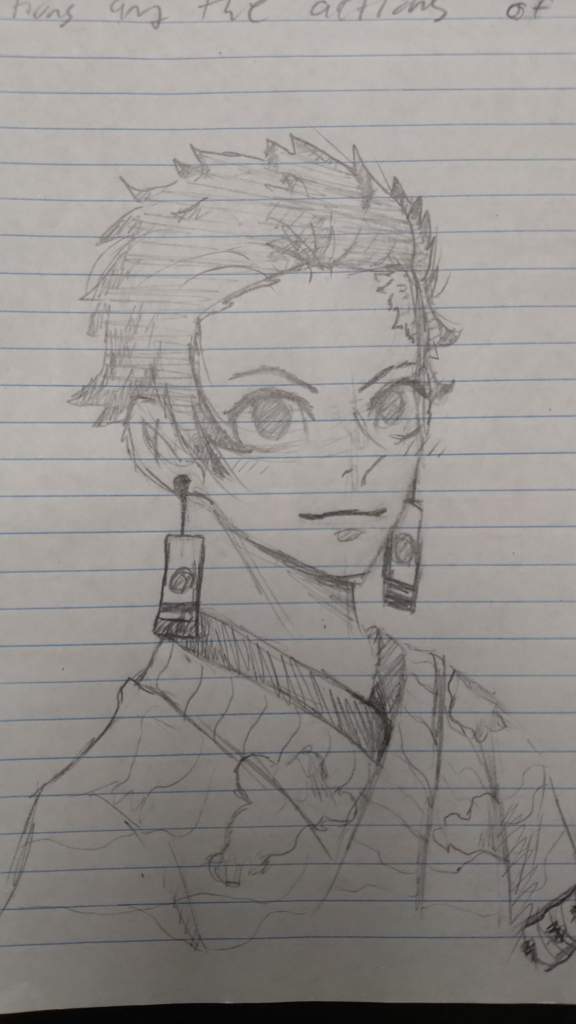 Tanjiro English doodle | Demon Slayer: Kimetsu No Yaiba Amino