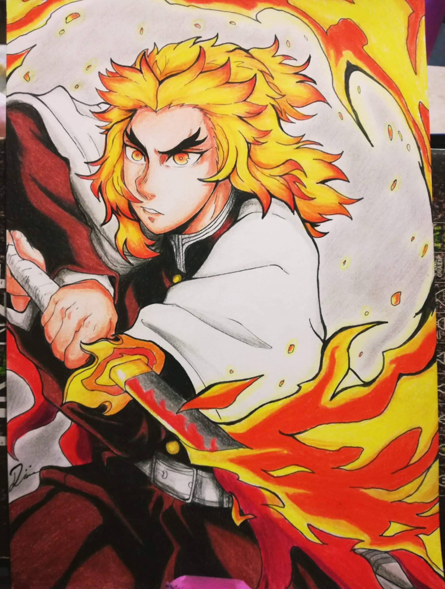 Dibujo de Rengoku🔥 | DibujArte Amino