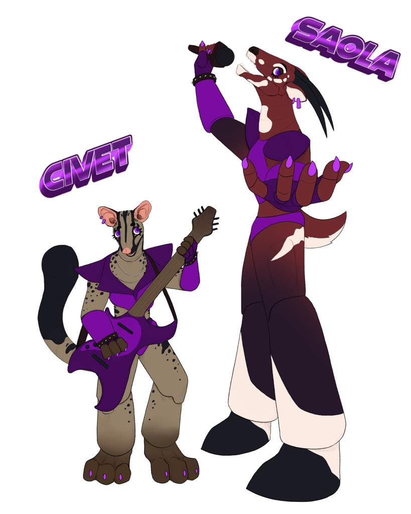 FNAF:SB OCs- Saola and Civet | ☆FURRY☆ Amino