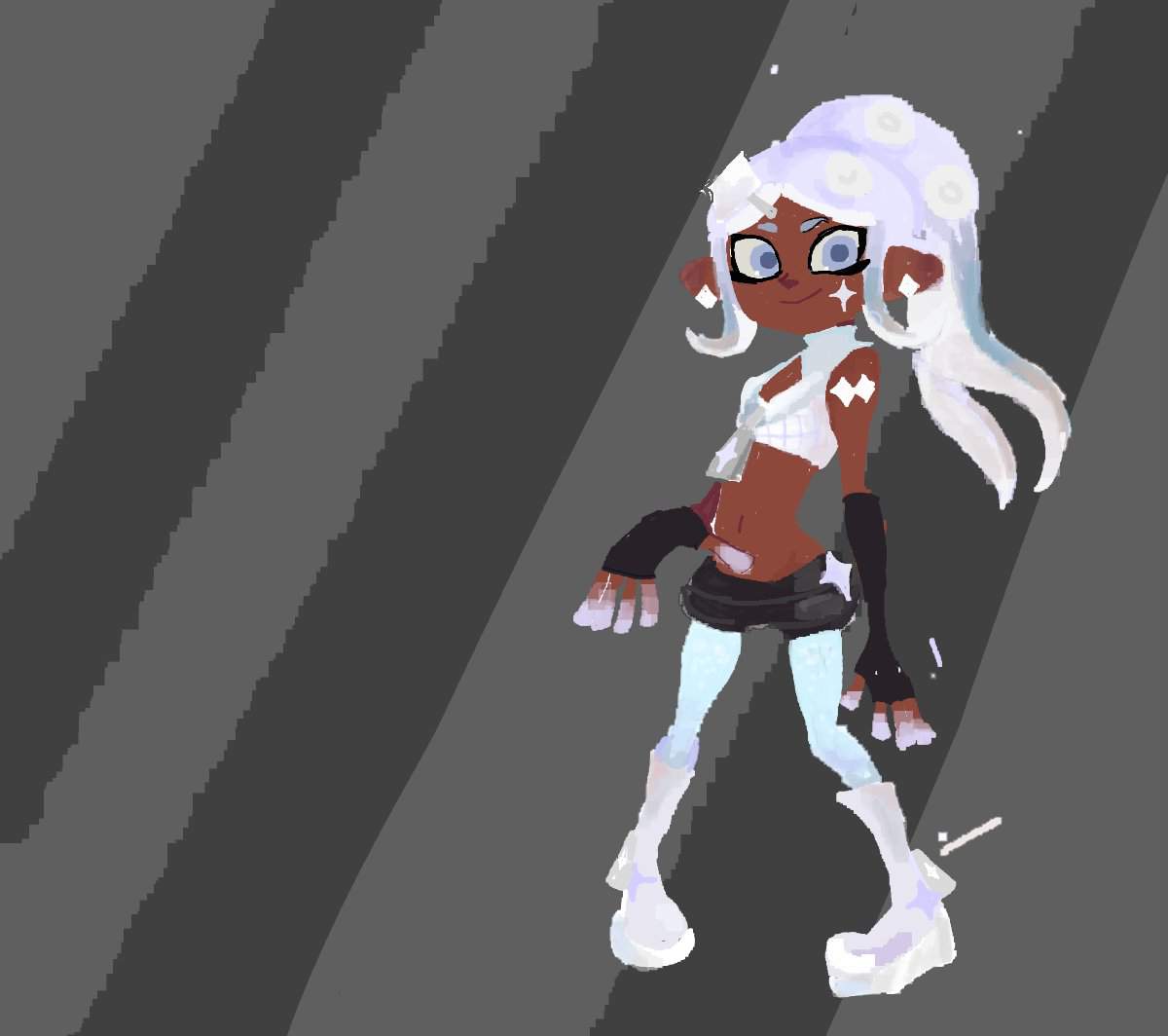 Finally made a octoling idol oc !!! | Splatoon Amino