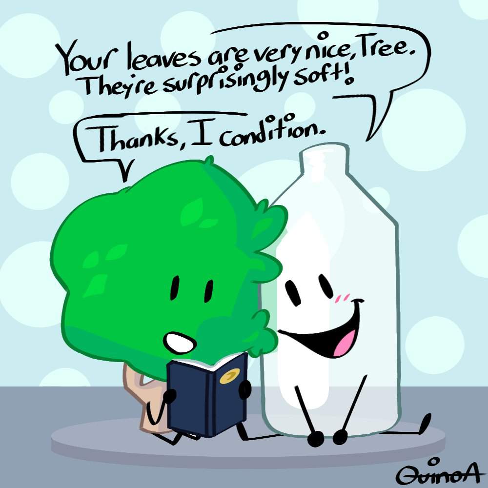 Bfb month day 19: Tree and Bottle.