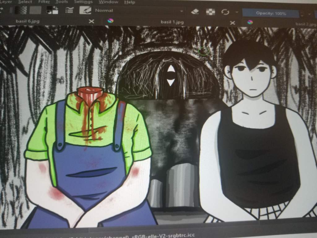 5 DRAWINGS OF BASIL'S DIFFERENT DEATHS OMORI⠀ Amino