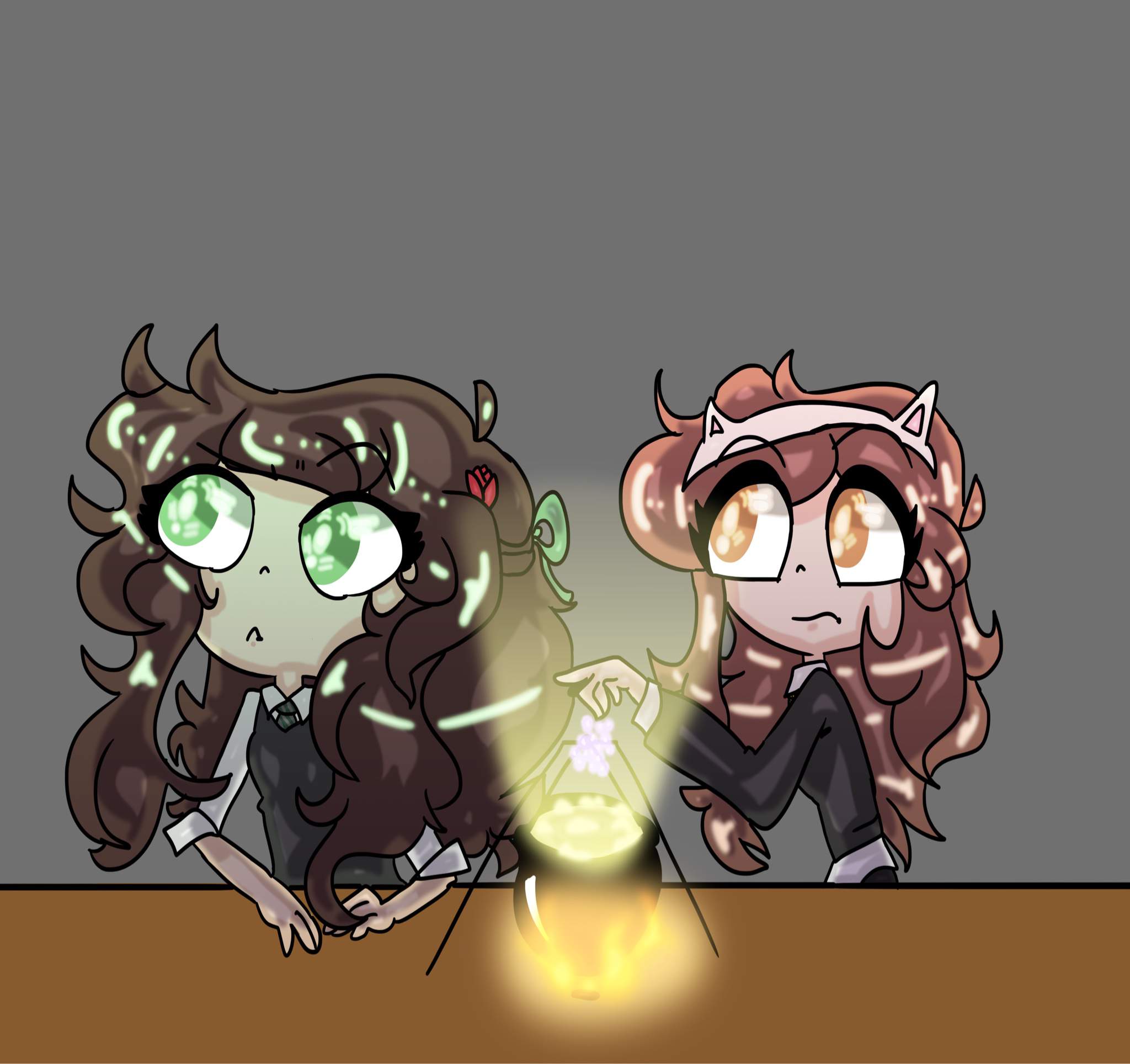 Harry Potter x DSMP AU: HannahxxRose and TinaKitten in Potions ...