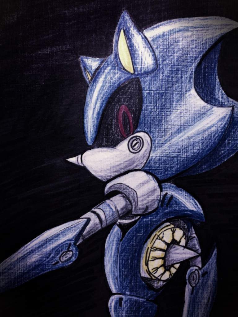 Metal sonic нарисовать