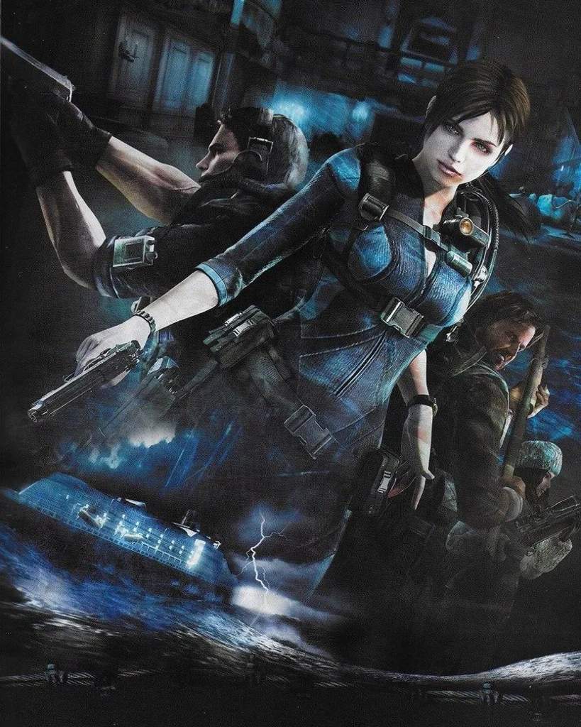 Arte Maravilhosa De Resident Evil Revelations Com Jill Valentine Chris Redfield Parker Luciani 2741