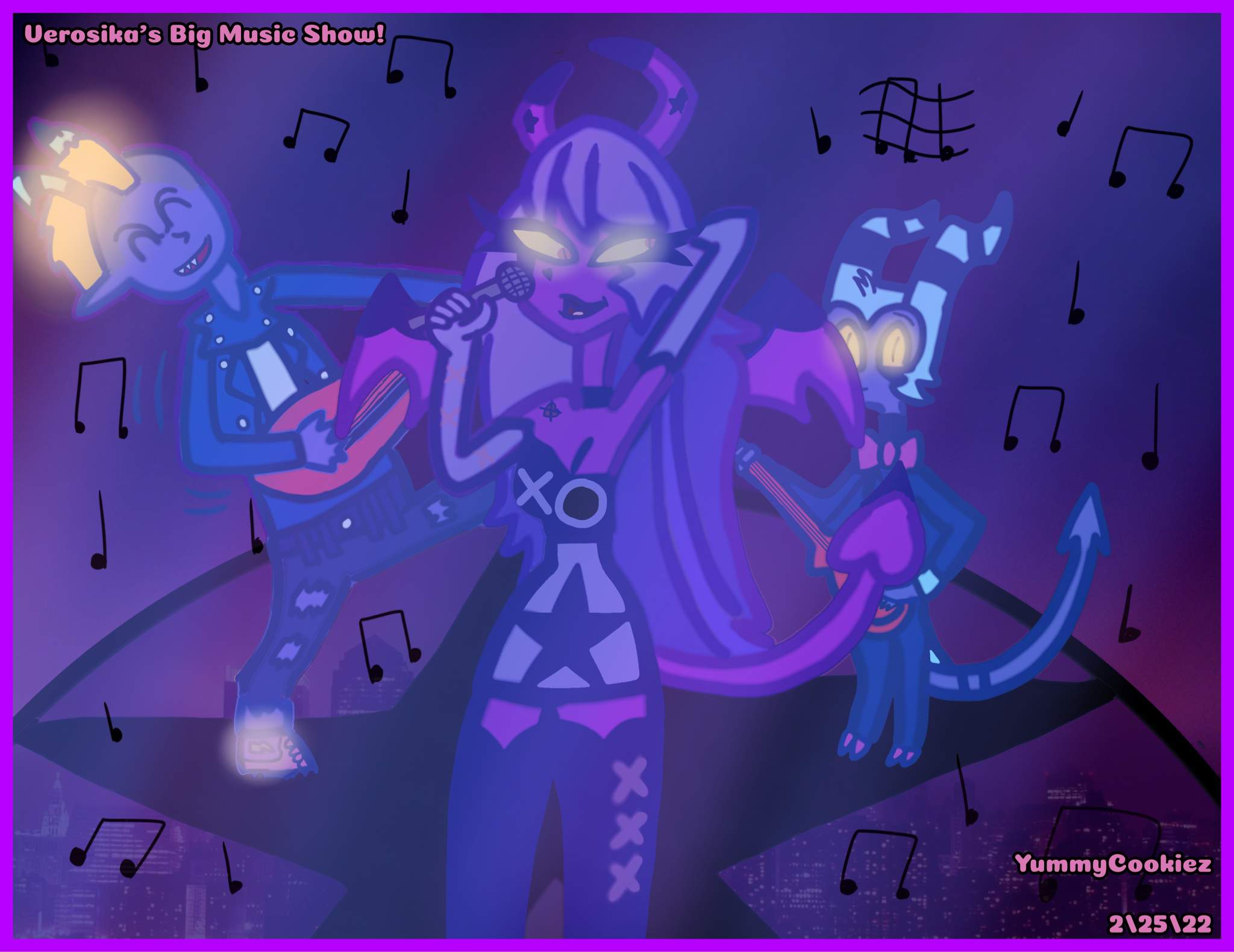 Verosika’s Big Music Show!! Ft. Moxxie and Blaze | Hazbin Hotel ...