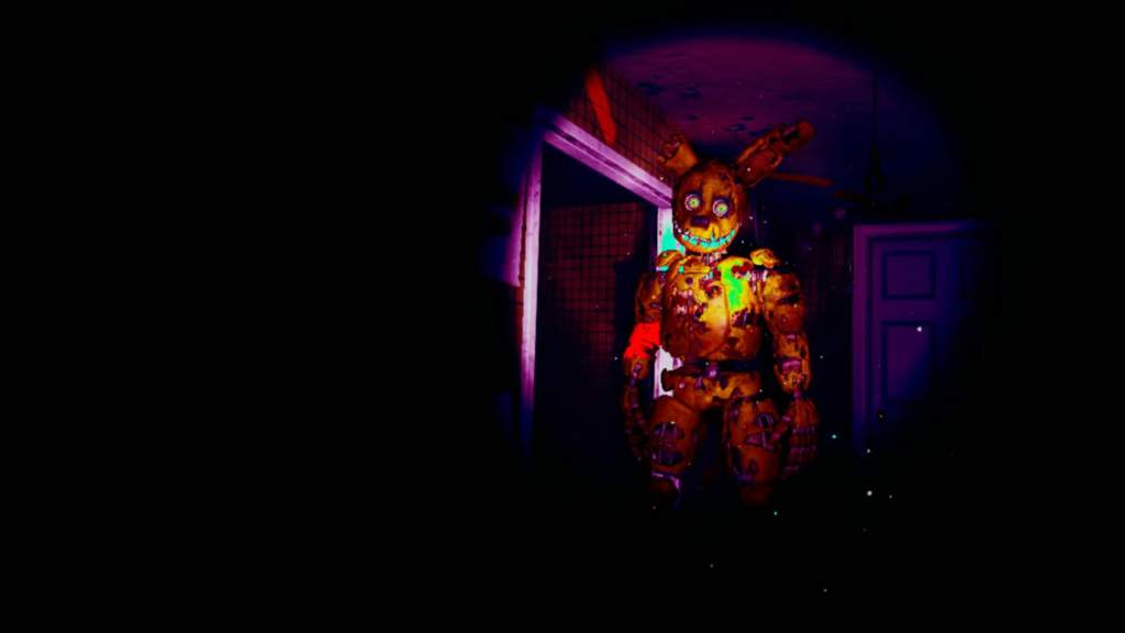 Springtrap-[IMG=6CA]
[IC]Springtrap (досл. Капкан, Пружинная ловушка; рус. Спрингтрап) — аниматроник-антагонист в играх Five 