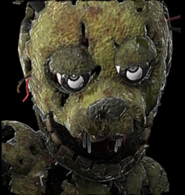 Springtrap-[IMG=6CA]
[IC]Springtrap (досл. Капкан, Пружинная ловушка; рус. Спрингтрап) — аниматроник-антагонист в играх Five 