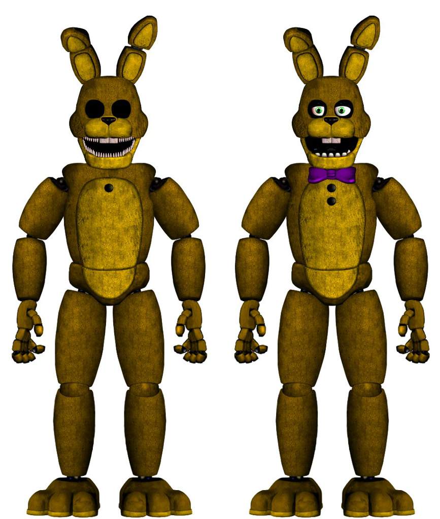 Springtrap, spring bonnie and William afton from the novel trilogy ...