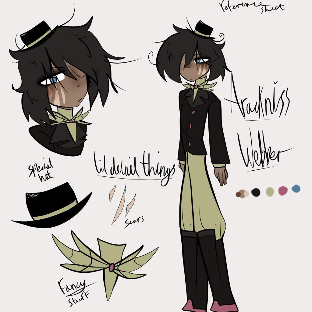 Reference sheets for human Arackniss and Baxter because i struggle to ...