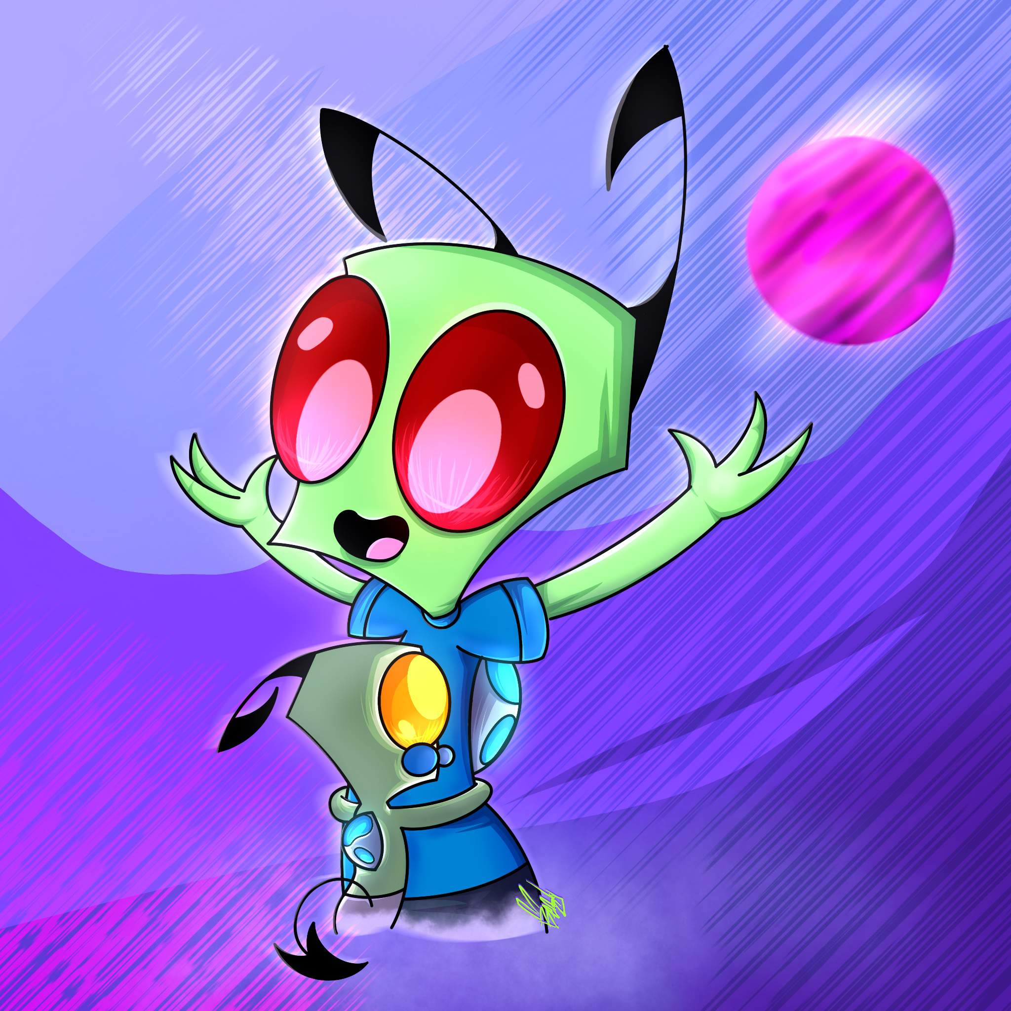 Brother Hugs (Art Challenge) | Invader Zim Amino