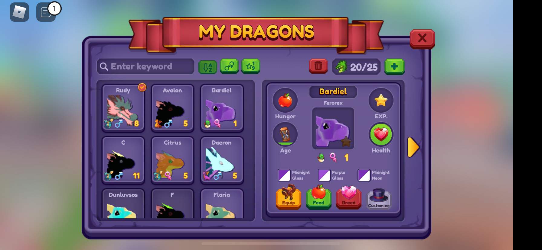 Selling inv/swapping long | Roblox Dragon Adventures Amino