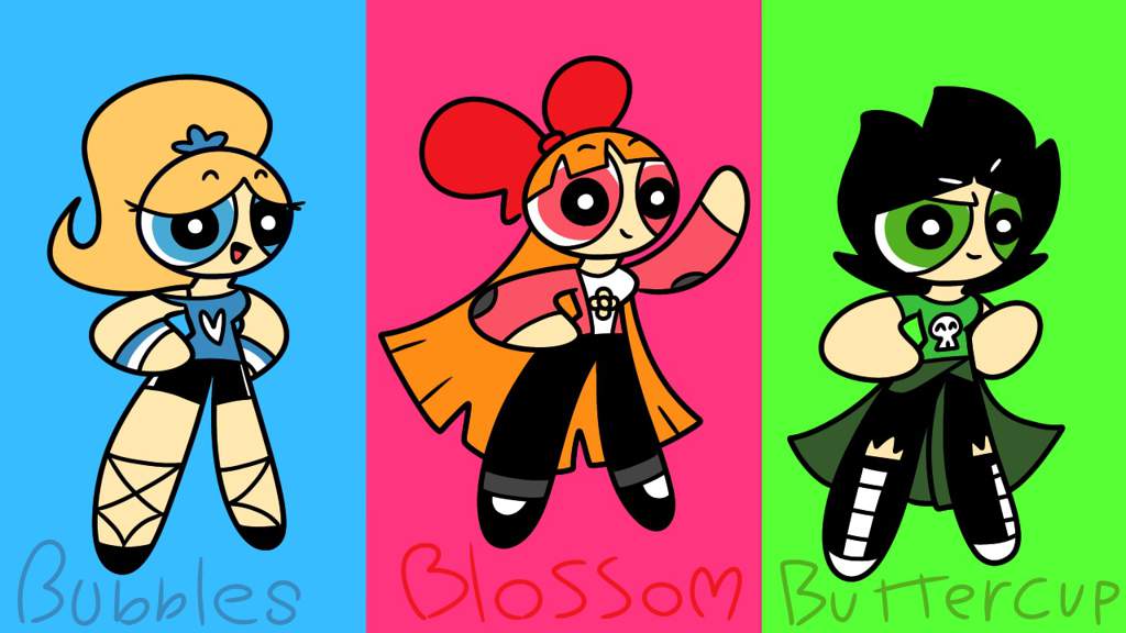 Powerpuff Girls (teenage version) redesigns | The Powerpuff Girls Amino