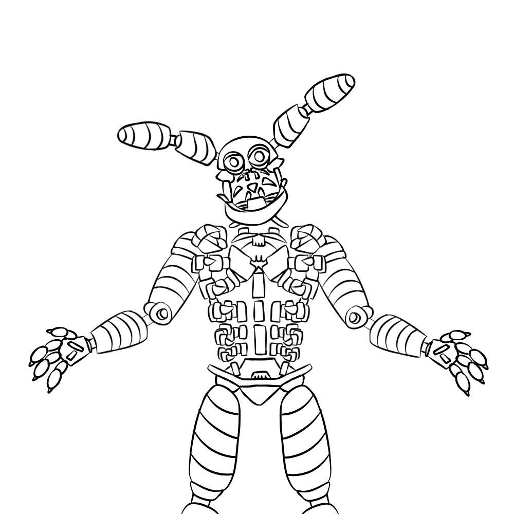 Harriet endo skeleton wip | Five Nights At Freddy's Amino