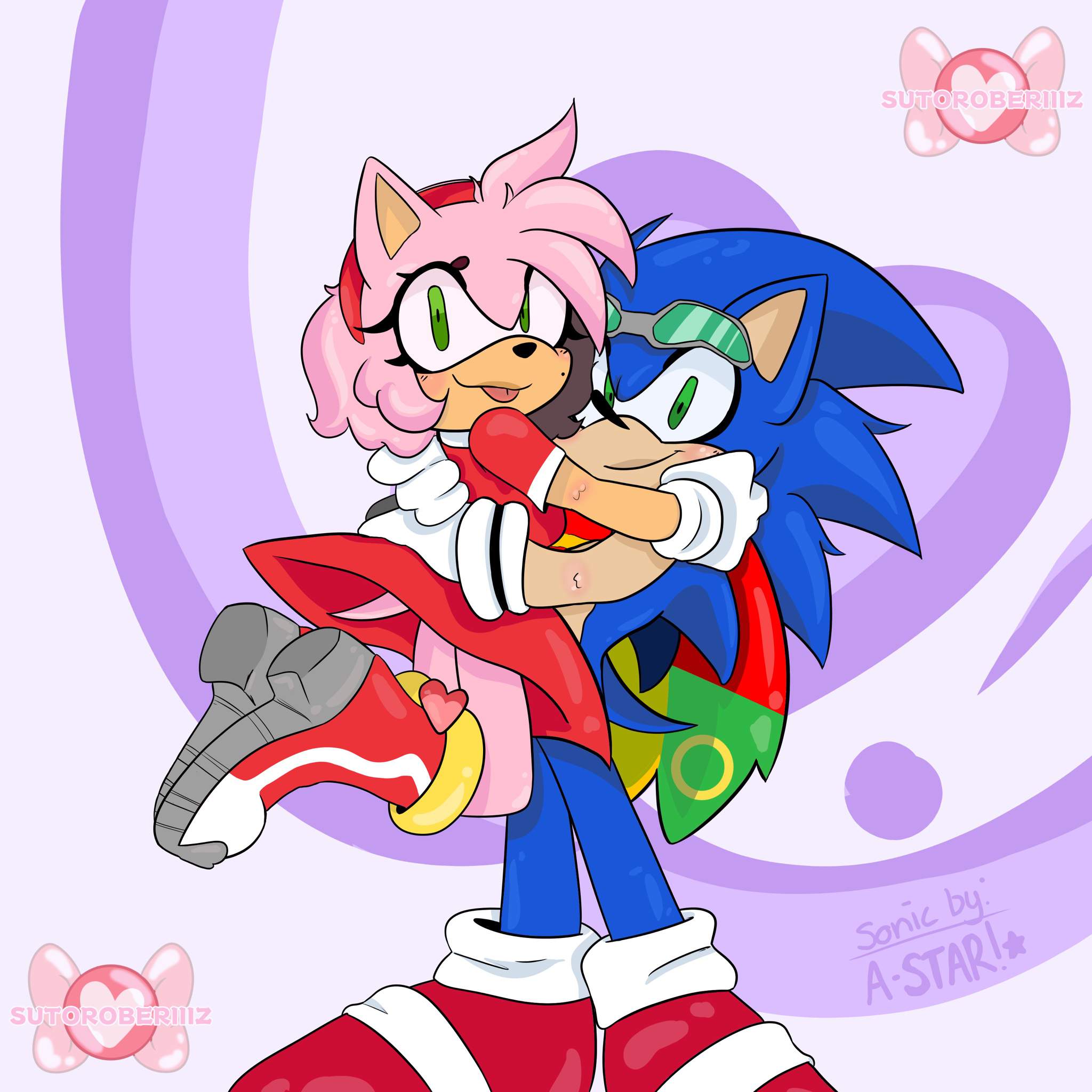 pink girl, blue boy 🌹🌟 | Sonic the Hedgehog! Amino