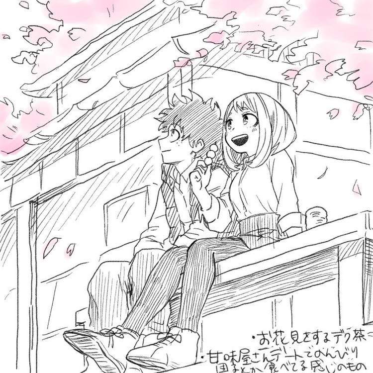 Deku and Ochako | Anime Art Amino