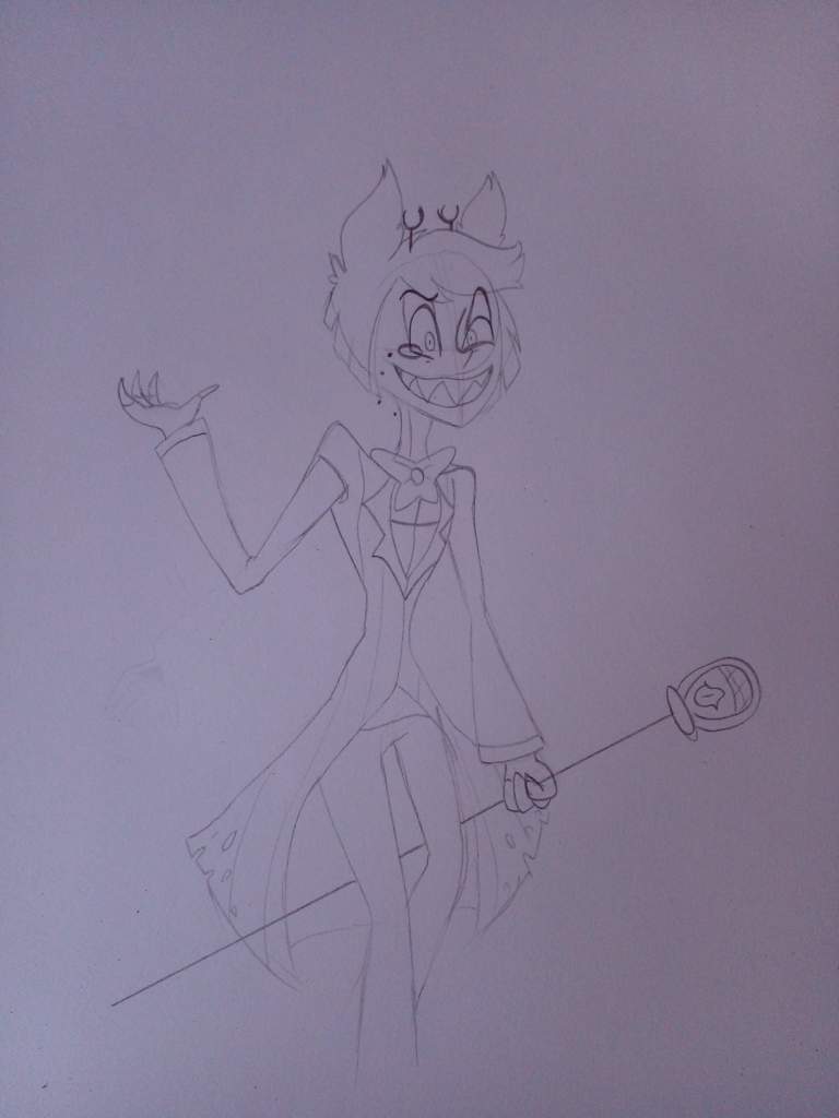 002╔ Alastor Redesign Draw• ۞• 🩸 By Me~ Hazbin Hotel Amino Español Amino