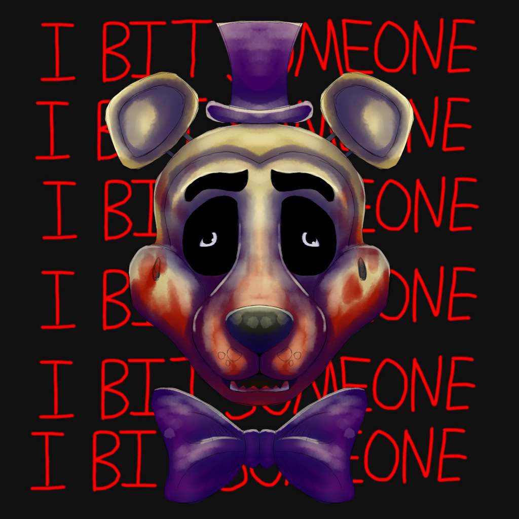 I bit someone (redraw) | Five Nights At Freddy's Amino