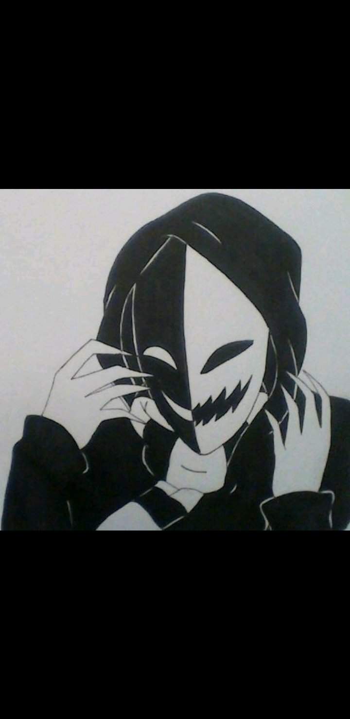 Аниме персонаж в белой маске