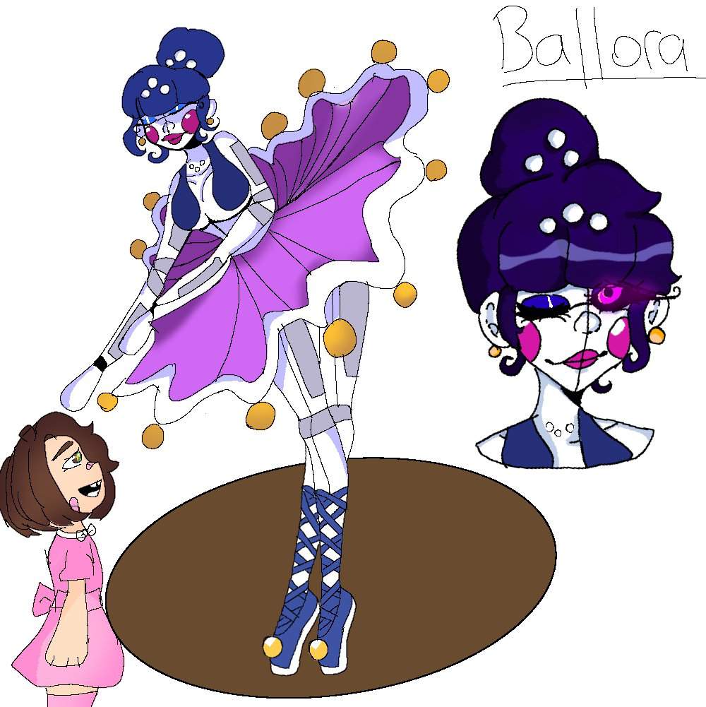 Ballora Fan art🩰💜💙 | Five Nights At Freddy's Amino