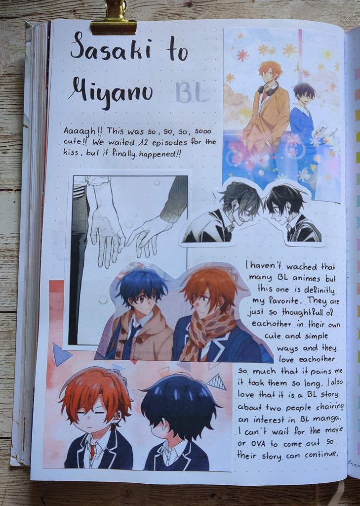 Anime: Sasaki to Miyano | Bullet Journal Amino