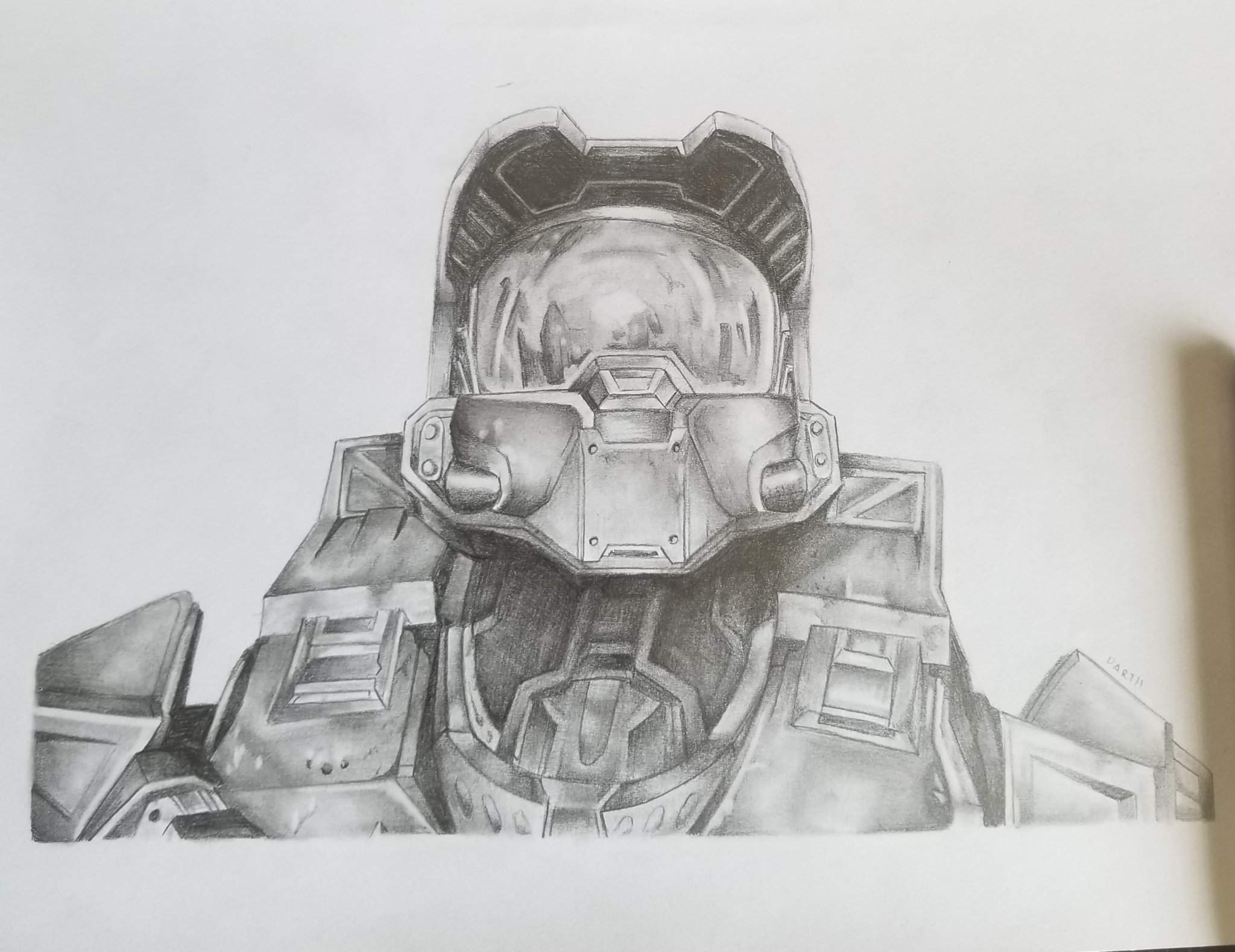 Quick Halo Infinite Pencil drawing | Halo Amino