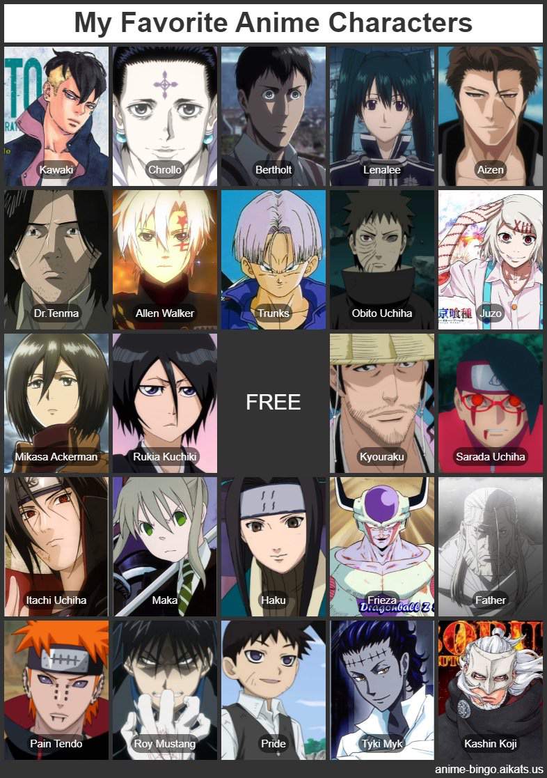 Pick your favorite anime character | Anime Amino