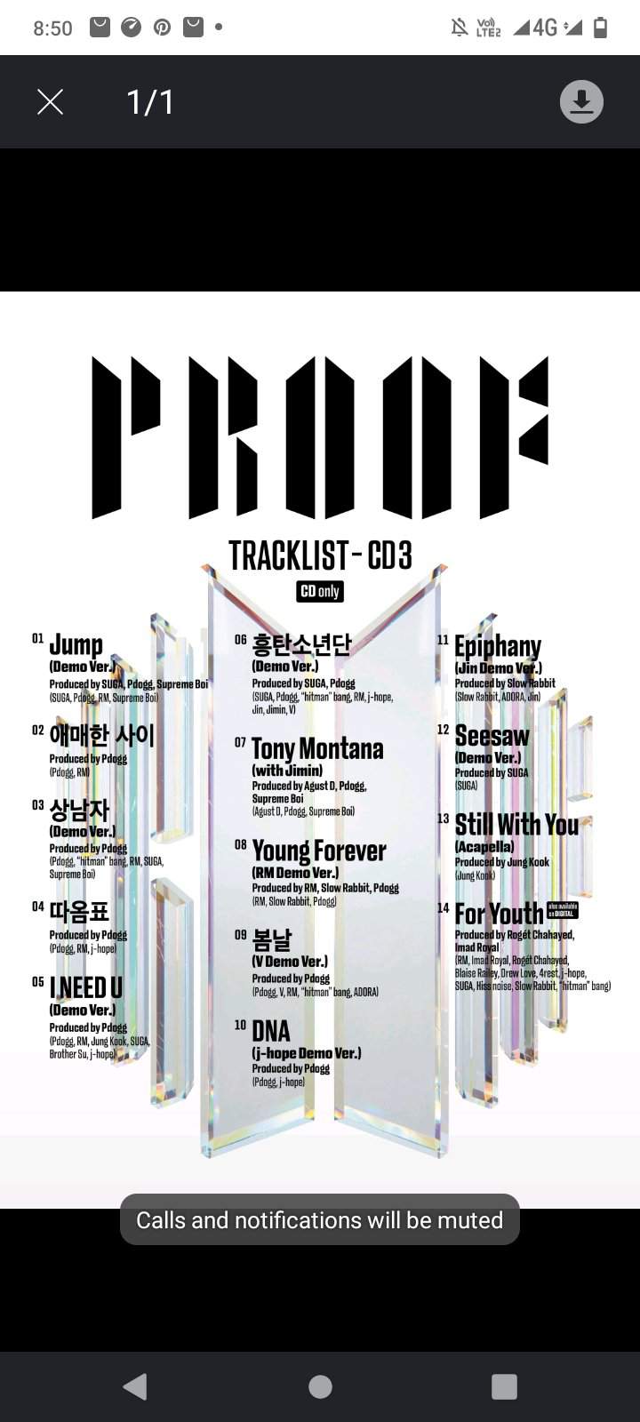 BTS_PROOF Tracklist. CD 3 | Wiki | (World History BTS) Amino