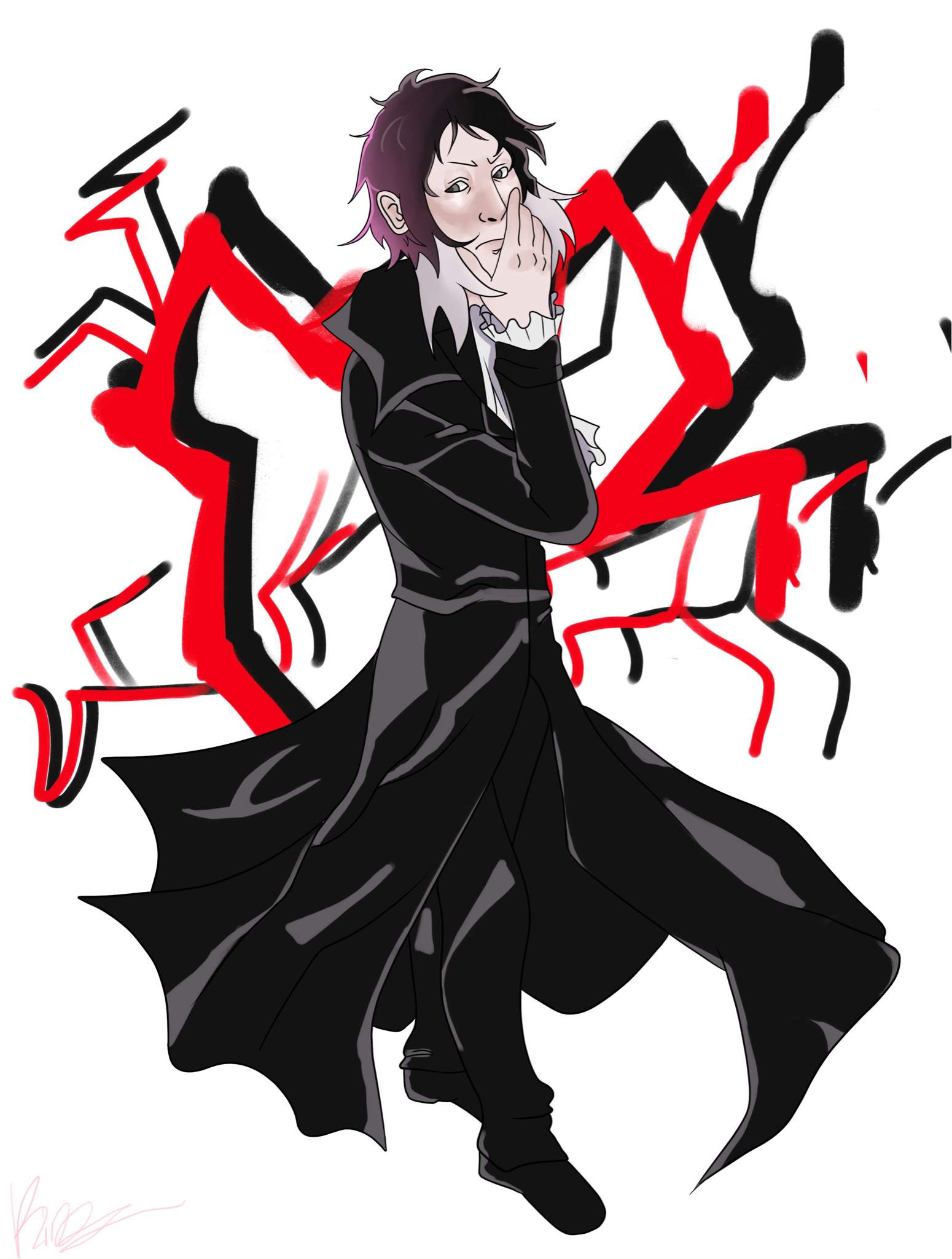 Finished Akutagawa drawing!! | Bungou Stray Dogs Amino