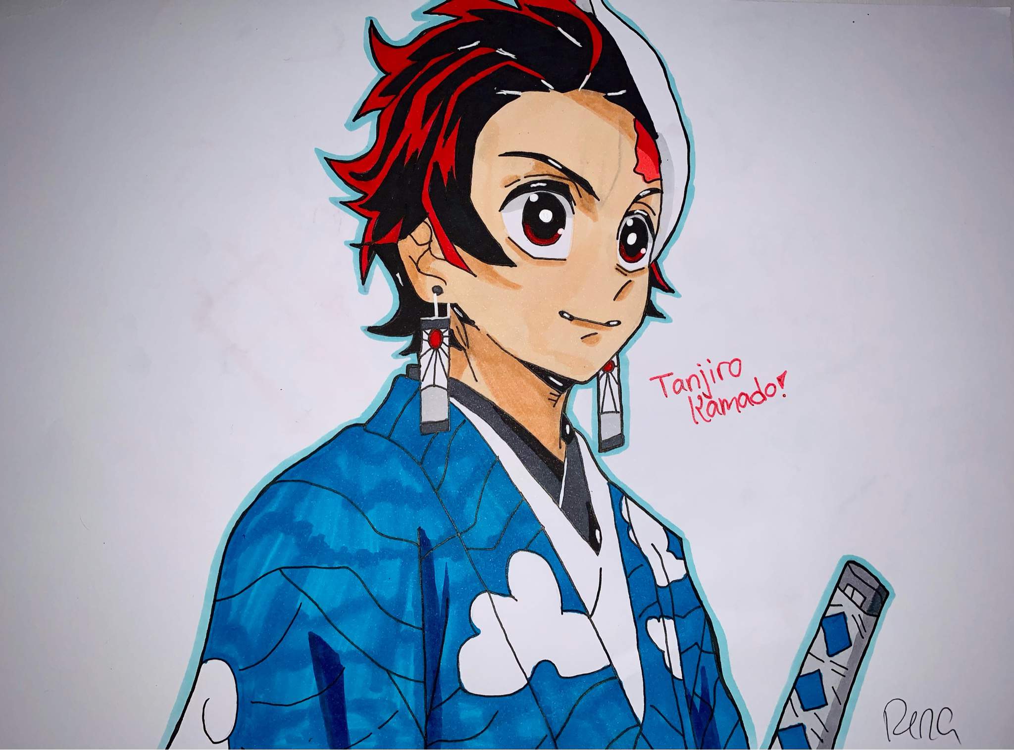 🏮KNY Fanart: Tanjiro Kamado🏮 | 🔸German Anime🔸 Amino