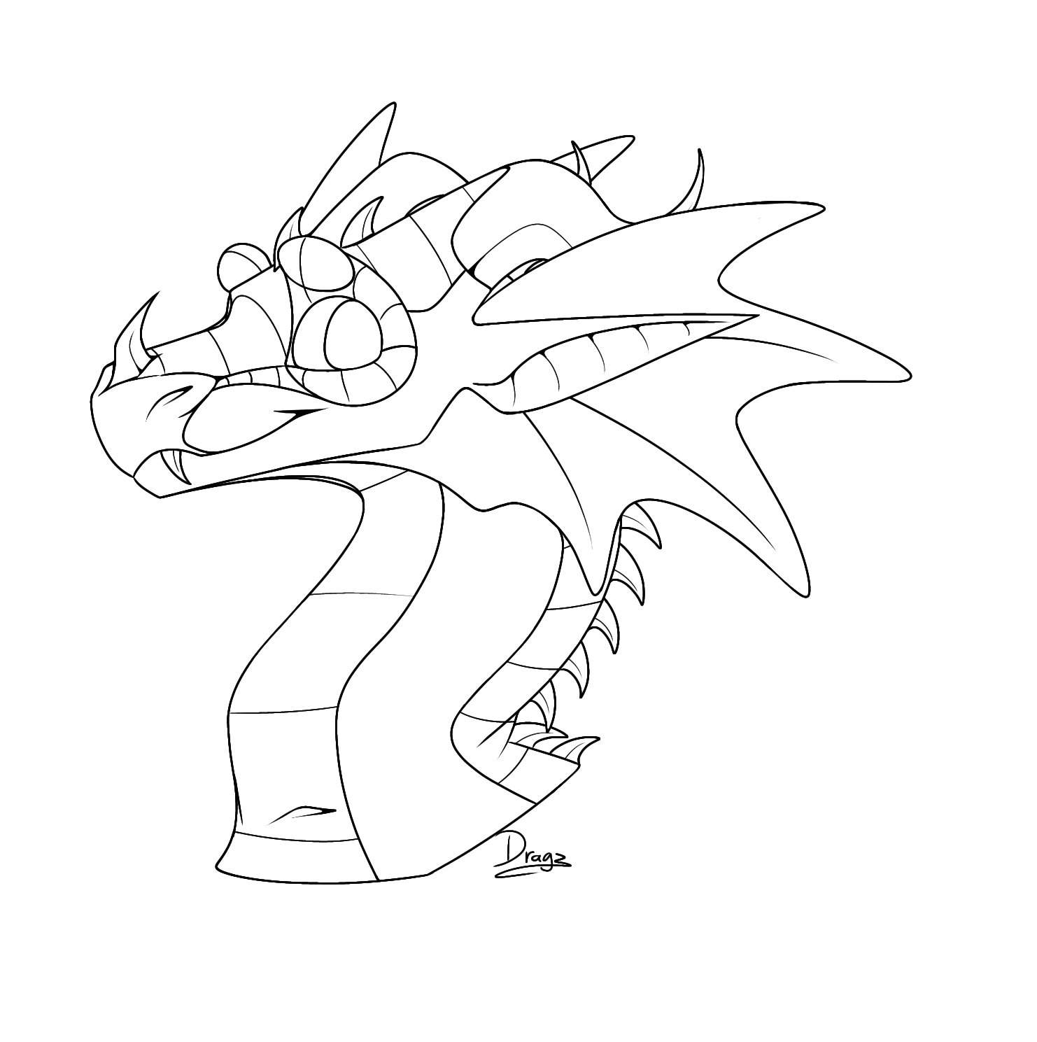 Rainwing Head Base | Wings Of Fire Amino