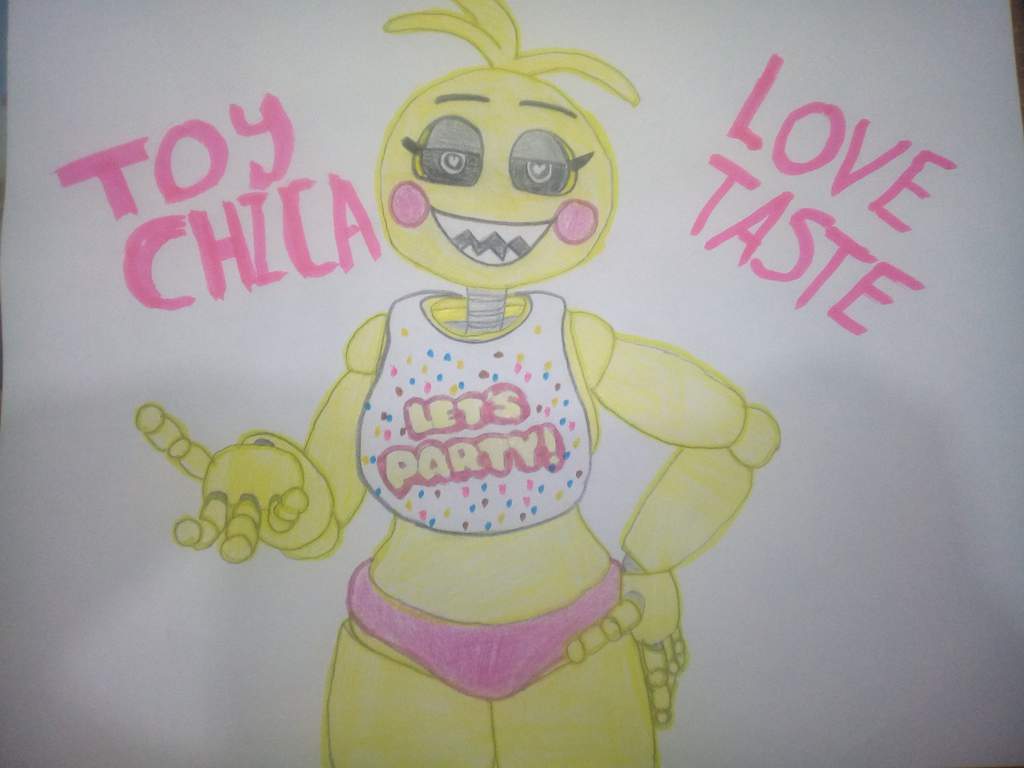 Mi Dibujo De Toy Chica Love Taste Fnaf Y Fnaf Hs Español Amino 