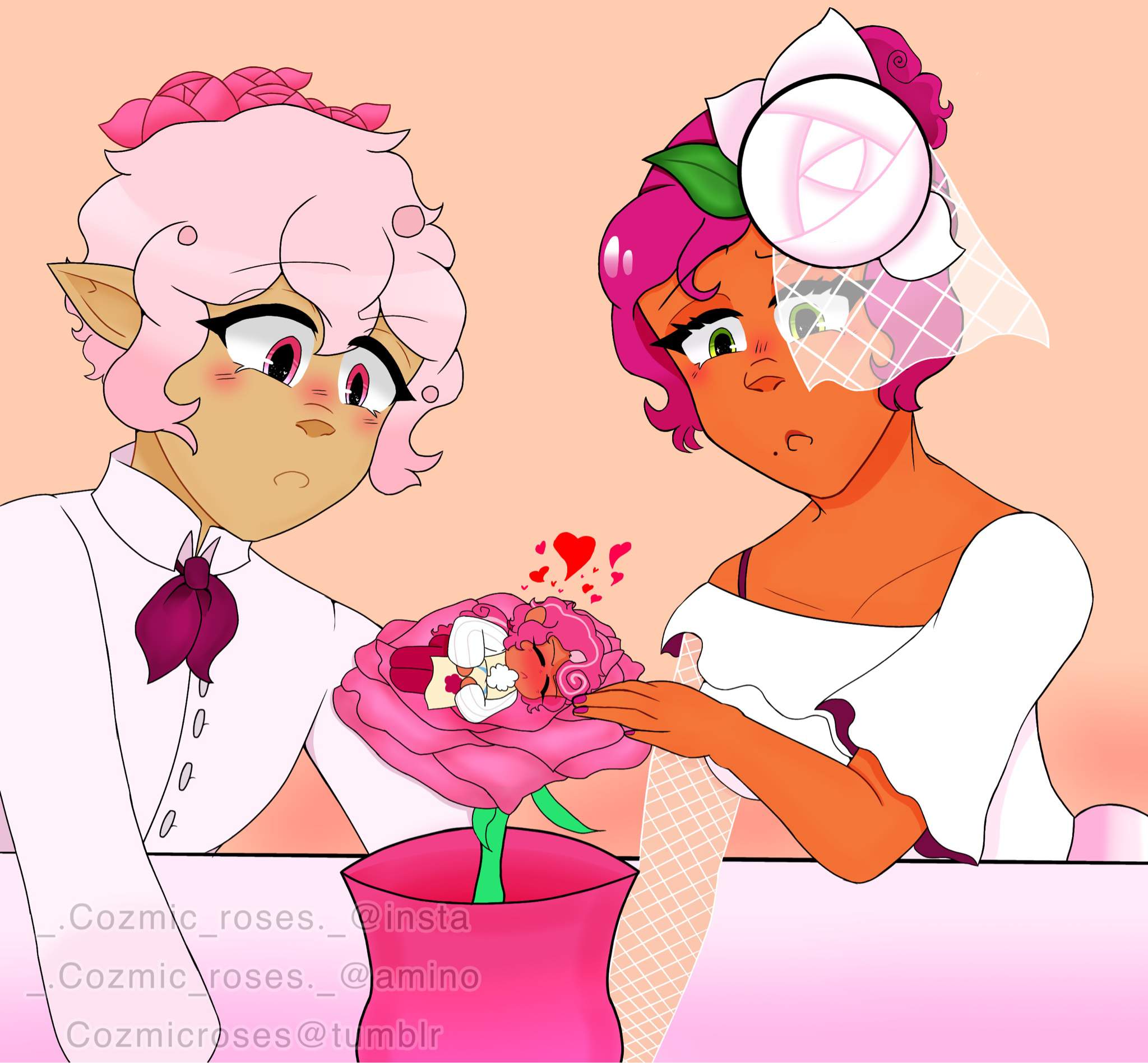 Raspberry mousse’s crushes ( Raspwhip + Rasprose ) | Cookie Run ...