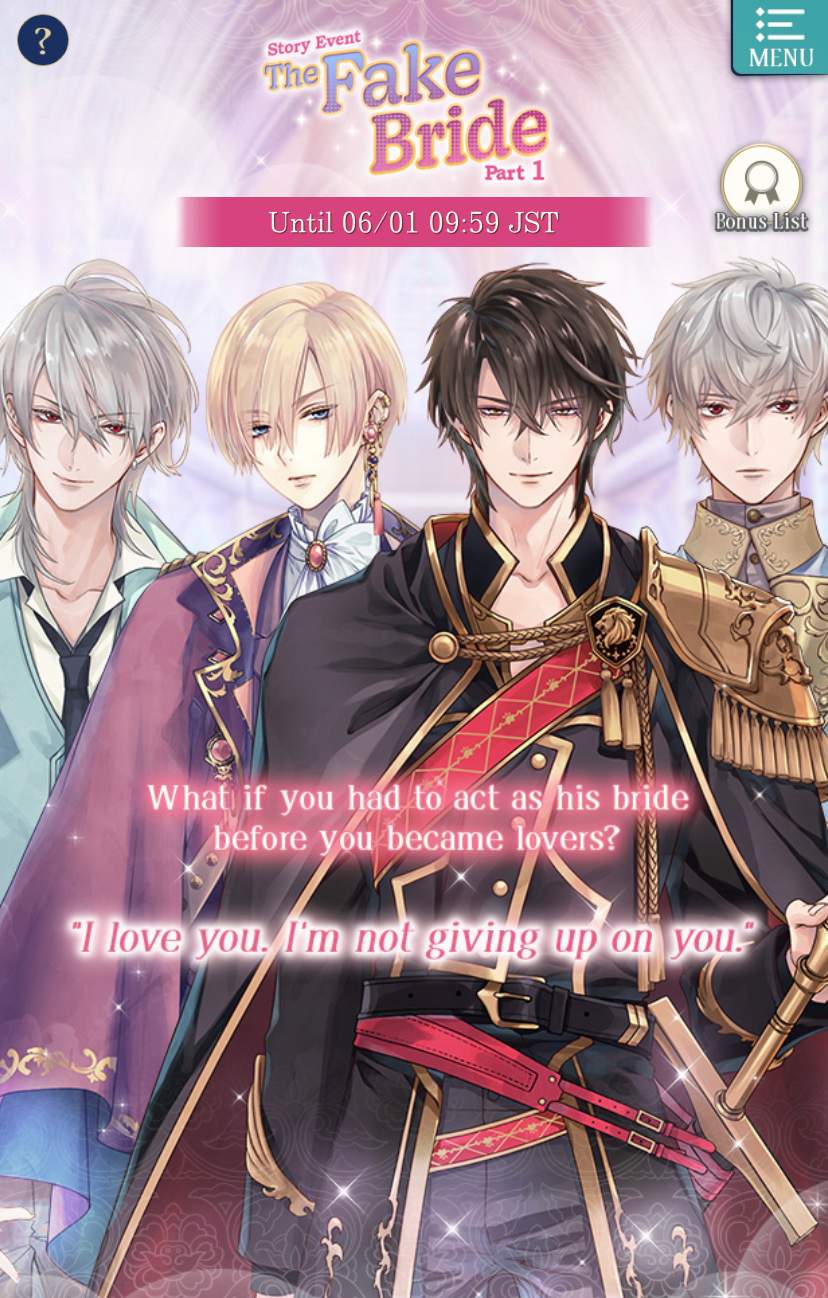 Ikémen Prince - “The Fake Bride” Story Event | Otome Amino